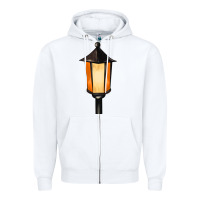 White street lamp Zipper Hoodie - BarkalooDesign