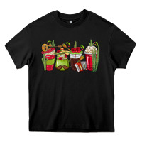 Black Mexico Coffee Cups Heavy Core Tee - texasbilliewilder