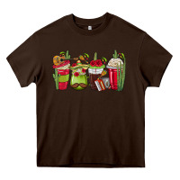 Chocolate Brown Mexico Coffee Cups Heavy Core Tee - texasbilliewilder