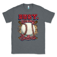 Charcoal Heather Busy raising ballers Classic Tee - HowdyJamesFarm