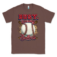 Chestnut Busy raising ballers Classic Tee - HowdyJamesFarm