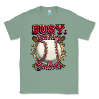 Sage Busy raising ballers Classic Tee - HowdyJamesFarm