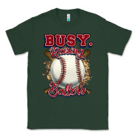 Sports Green Busy raising ballers Classic Tee - HowdyJamesFarm