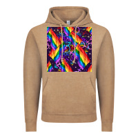 Vintage Coffee lgbt flag seamless pattern Vintage Hoodie - FaDigitalArtStudio