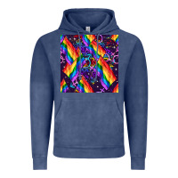 Vintage Denim lgbt flag seamless pattern Vintage Hoodie - FaDigitalArtStudio