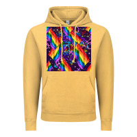 Vintage Mustard lgbt flag seamless pattern Vintage Hoodie - FaDigitalArtStudio