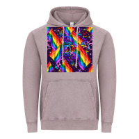 Vintage Zinc lgbt flag seamless pattern Vintage Hoodie - FaDigitalArtStudio