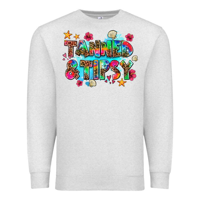 Tanned And Tipsy Premium Sweatshirt by AdoDesignShop | Teevron