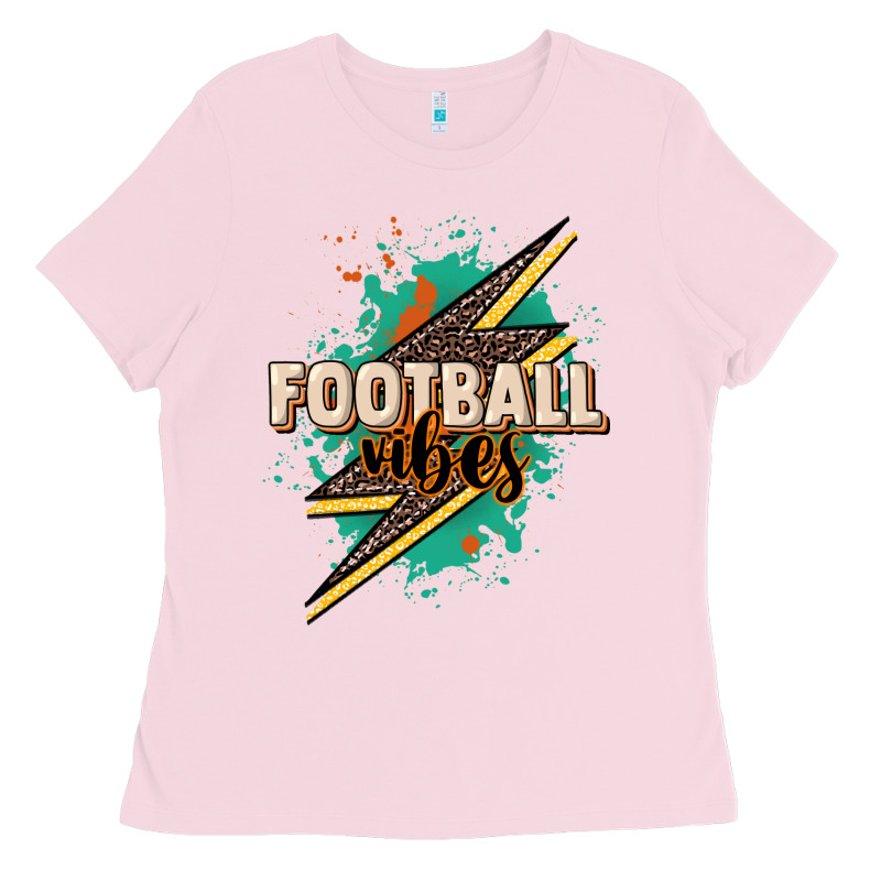 Football Vibes Ladies Tee by HowdyJamesFarm | Teevron