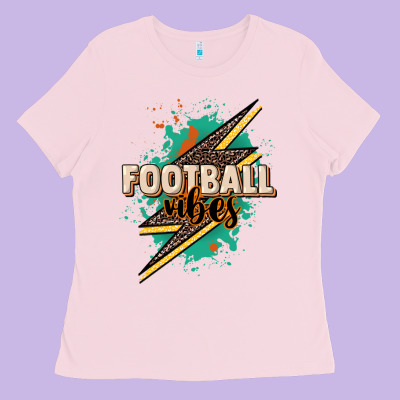 Football Vibes Ladies Tee Designed By Howdyjamesfarm