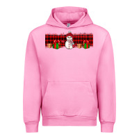 Fuchsia Pink Christmas snowman Urban Hoodie - JahusDesignShop