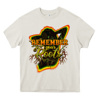 Cream remember your roots Heavy Core Tee - NancyCooperArtShop