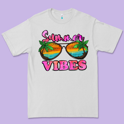 Summer Vibes Premium Tee Designed By Jasminsmagicworld