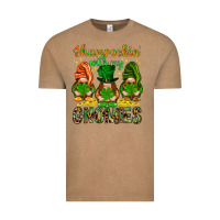 Shamrockin' With My Gnomies St. Patricks Day Vintage Tee | Teevron