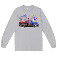 Moon Dust Western Truck Fourth Of July Long Sleeve Tee - FaDigitalArtStudio