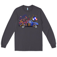 Smoke Western Truck Fourth Of July Long Sleeve Tee - FaDigitalArtStudio
