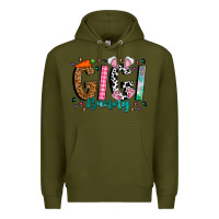 Army Green gigi bunny Premium Hoodie - CowhideDigitalArt