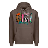 Coffee gigi bunny Premium Hoodie - CowhideDigitalArt
