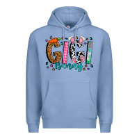 Colony Blue gigi bunny Premium Hoodie - CowhideDigitalArt