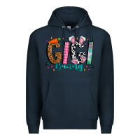 Navy gigi bunny Premium Hoodie - CowhideDigitalArt