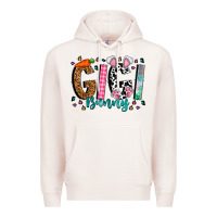 Pale Pink gigi bunny Premium Hoodie - CowhideDigitalArt