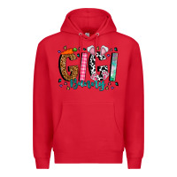 Red gigi bunny Premium Hoodie - CowhideDigitalArt