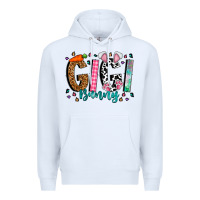 White gigi bunny Premium Hoodie - CowhideDigitalArt
