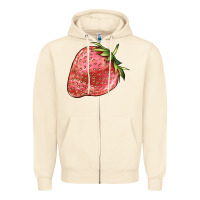 Sandshell strawberry Zipper Hoodie - BarkalooDesign