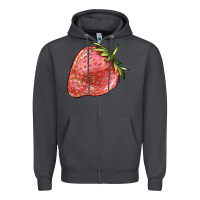Smoke strawberry Zipper Hoodie - BarkalooDesign