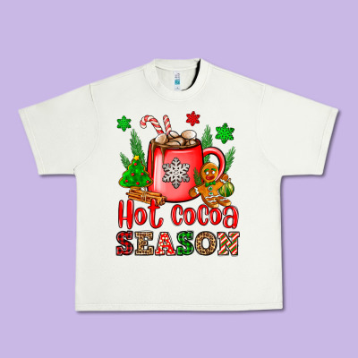 Hot Cocoa Season Urban Heavy Tee Designed By Oliviacreatesart