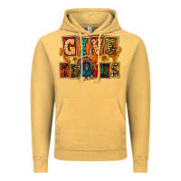 Vintage Mustard Give Thanks Thanksgiving Vintage Hoodie - FaDigitalArtStudio