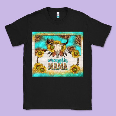 Wranglin Mama Classic Tee Designed By Tumblerdesignbyshophia