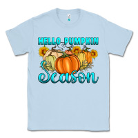 Dusty Blue hello pumpkin season Classic Tee - Artiststas