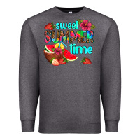 Charcoal Heather sweet summer time Premium Sweatshirt - AdoDesignShop