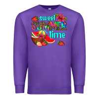 Purple sweet summer time Premium Sweatshirt - AdoDesignShop