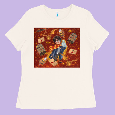 Wizard Boy With Magic Items Ladies Tee Designed By Tumblerdesignbyshophia
