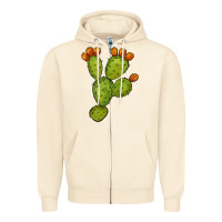 Sandshell cactus Zipper Hoodie - BarkalooDesign