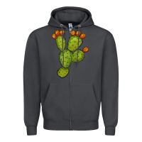 Smoke cactus Zipper Hoodie - BarkalooDesign