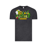 Vintage Black lucky teacher St. Patrick's Day Vintage Tee - HowdyJamesFarm