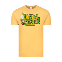 Vintage Mustard lucky teacher St. Patrick's Day Vintage Tee - HowdyJamesFarm