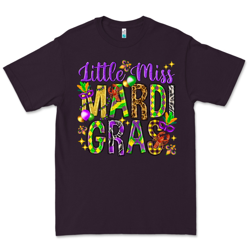 Little Miss Mardi Gras Hjf Premium Tee by HowdyJamesFarm | Teevron