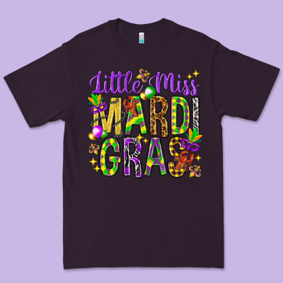 Little Miss Mardi Gras Hjf Premium Tee Designed By Howdyjamesfarm