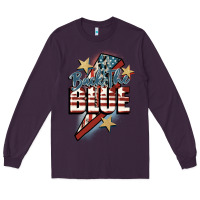 Plum Back the blue Long Sleeve Tee - FaDigitalArtStudio