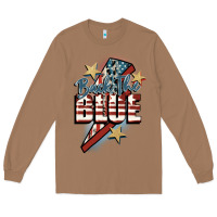 Toasted Coconut Back the blue Long Sleeve Tee - FaDigitalArtStudio