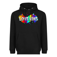 Love Wins Pride Lgbtq Heavyweight Hoodie | Teevron