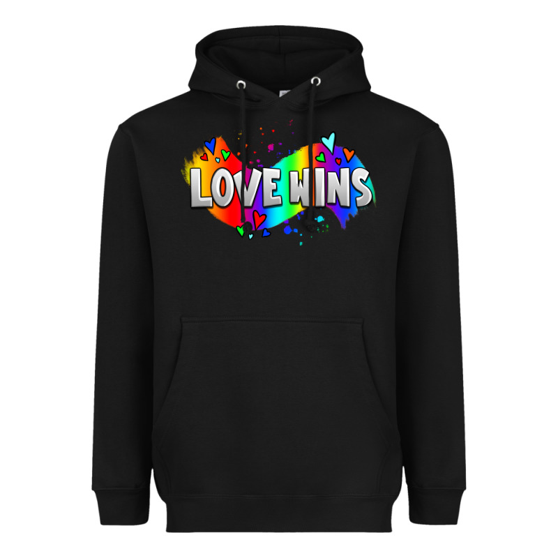 Love Wins Pride Lgbtq Heavyweight Hoodie by AdoDesignShop | Teevron