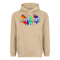 Mushroom love wins pride lgbtq Heavyweight Hoodie - AdoDesignShop
