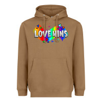 Toasted Coconut love wins pride lgbtq Heavyweight Hoodie - AdoDesignShop