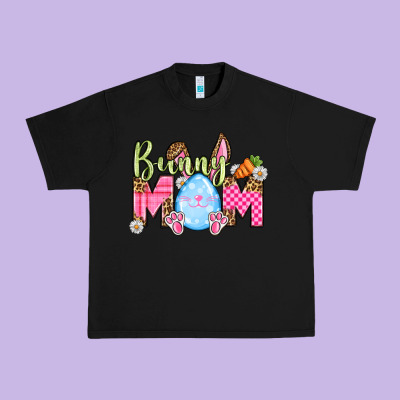 Easter Day Bunny Mom Urban Heavy Tee Designed By Oliviacreatesart
