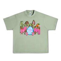 Oil Green Easter Day Bunny mom Urban Heavy Tee - OliviaCreatesArt